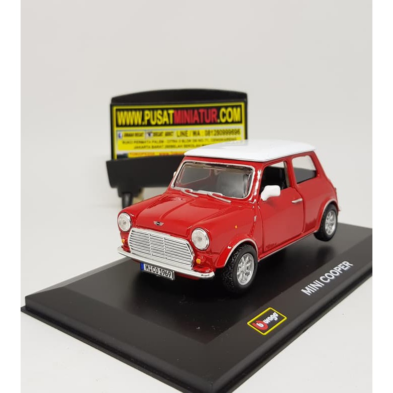 MINI COOPER - SKALA 32 - BBURAGO (DIECAST-MINIATUR)