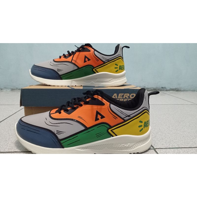 AEROSTREET 2D TIGER HIJAU ORANGE SIZE 42