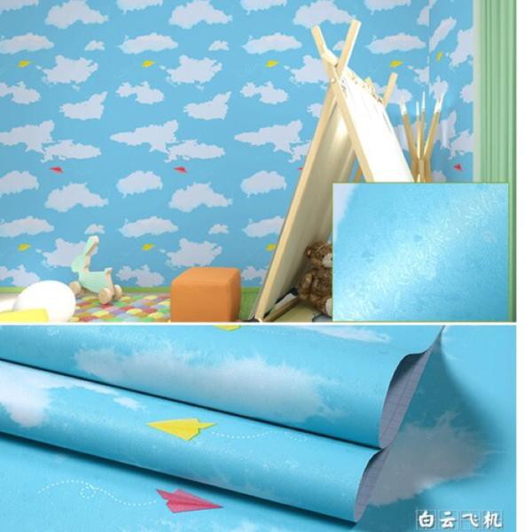 Wallpaper Cloud Walpaper Stiker Dinding Motif Awan Gh141 Wallpaper Stiker 3d Kamar Tidur