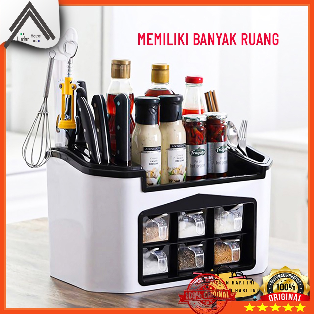 Rak Bumbu Dapur Set Plastik Minimalis