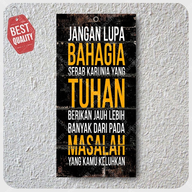 Poster Motivasi Hiasan Dinding Quotes Dekorasi Pajangan dinding 143012STR