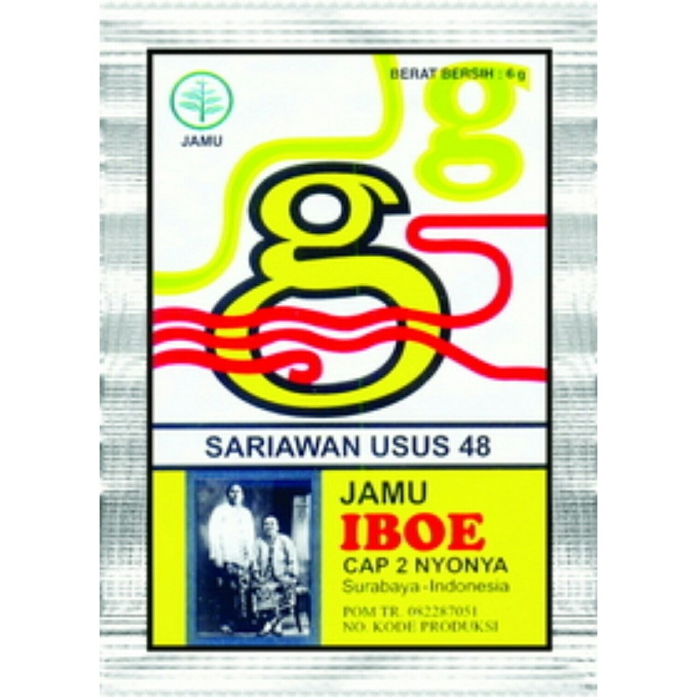 

SARIAWAN USUS 48 jamu iboe cap 2 nyonya