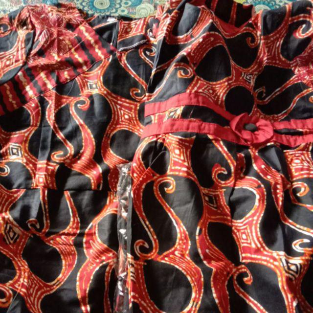 Batik Family Keluarga Dress Terusan Tiara Hitam