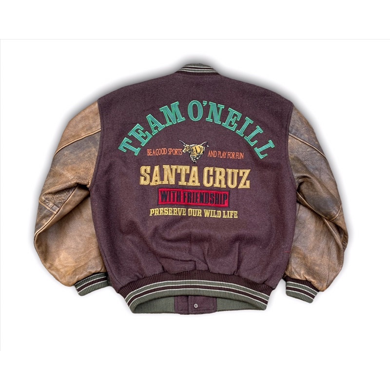 Jaket varsity vintage leather Team O’neill