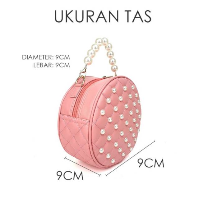 TAS LEVEL RODA FASHIOM KOREA SLINGBAG WANITA TERMURAH IMPOR GROSIR SLEMPANG BULAT