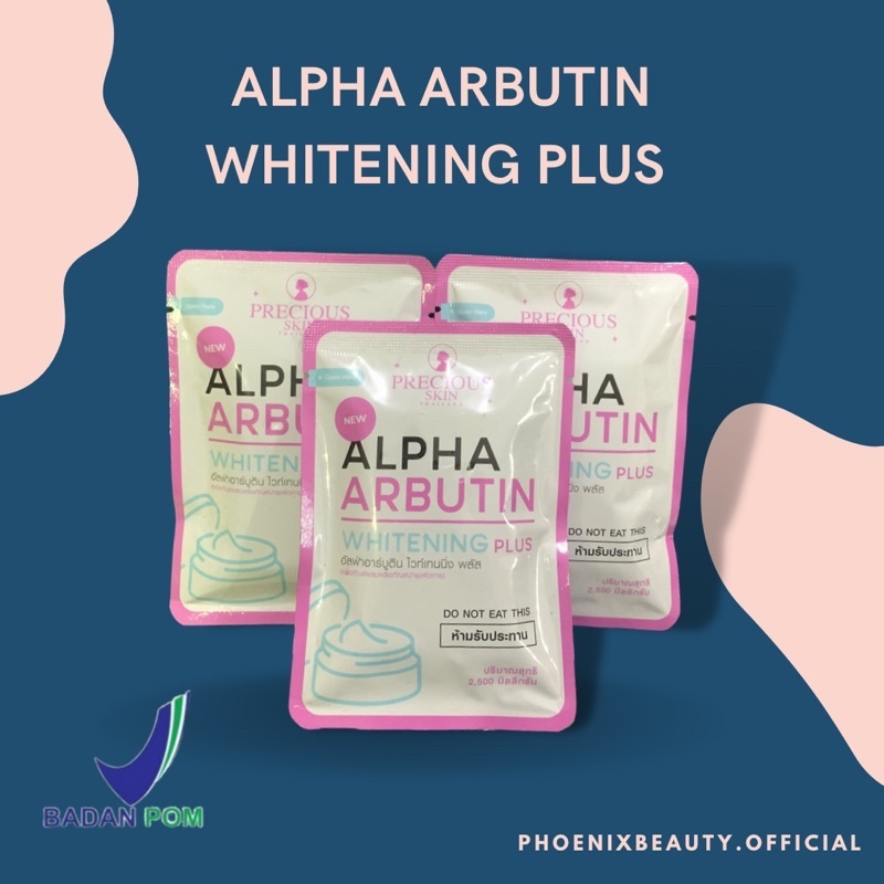 (BPOM) Alpha Arbutin Whitening Plus / Kapsul Alpha Arbutin / 100% Original Thailand
