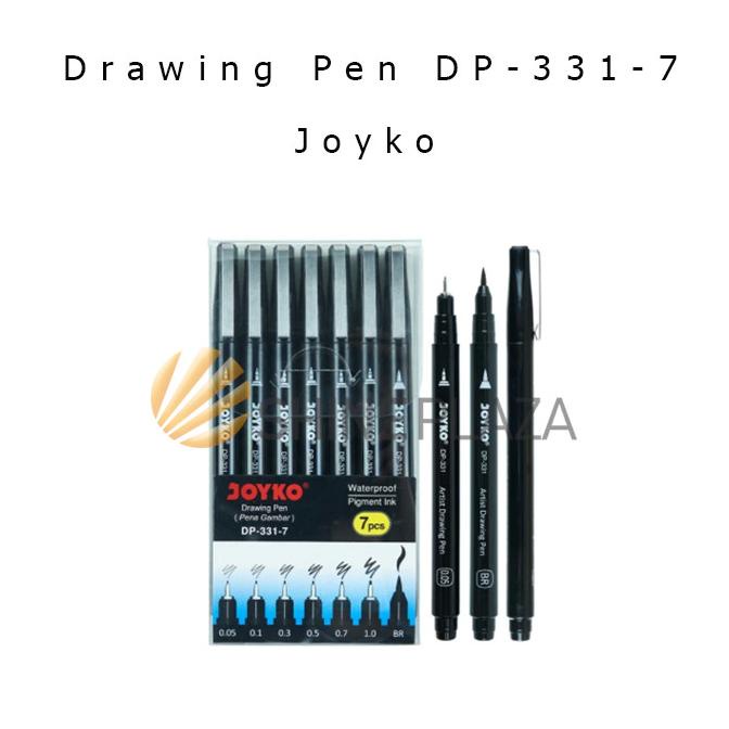 

gunturputra39 Drawing Pen Set Joyko DP-313-7 - Pena Gambar Hitam Joyko TERLARIS TERPERCAYA ORIGINAL