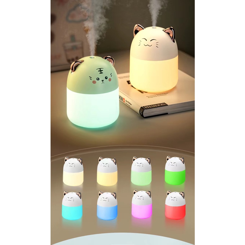 Diffuser  Aromatherapy 250 ml with 7 colour LED Lamp - Pelembab ruangan