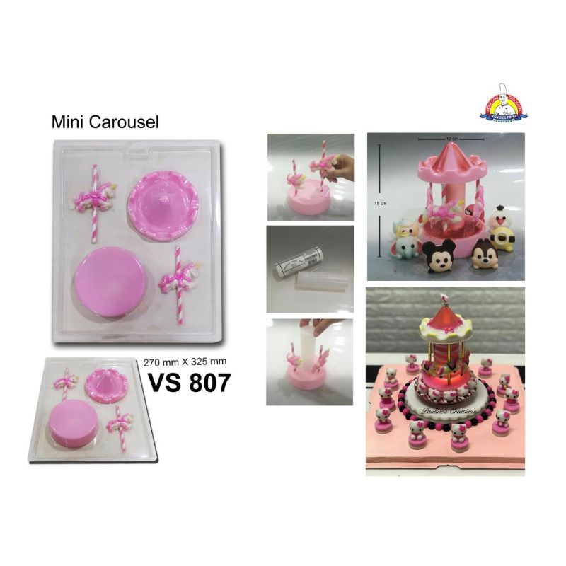 Cetakan Carousell / Cetakan Puding Carousel / Cetakan Puding Tan See Fong / Cetakan Puding Plastik