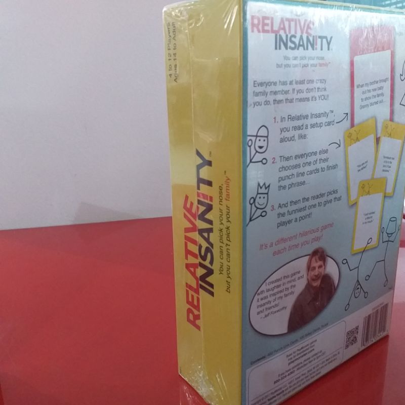 relative insanity board game