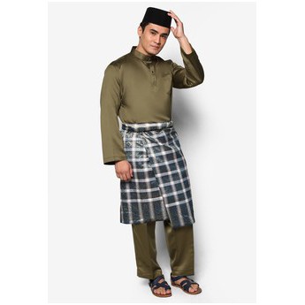 Setelan baju muslim adat melayu pria Baju adat melayu koko satin cekak musang