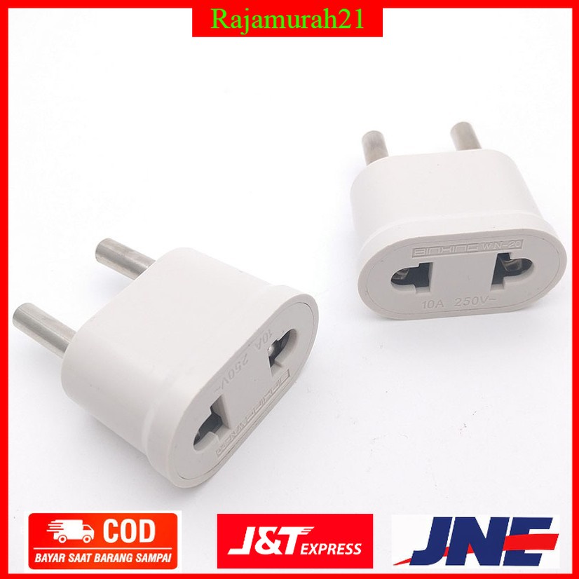 PROMO Adapter dan Konverter Travel US to EU 1 PCS.