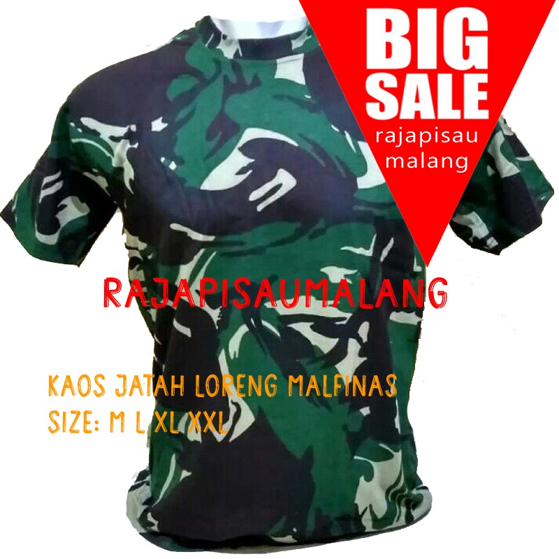 Kaos Loreng Malvinas Dryfit Jatah TNI