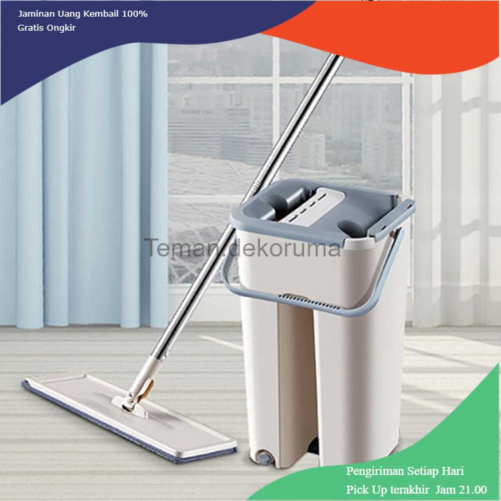 TD-DDG ISHOWTIENDA Alat Pel Set Magic Mop Flat Microfiber with Bucket - FMI60