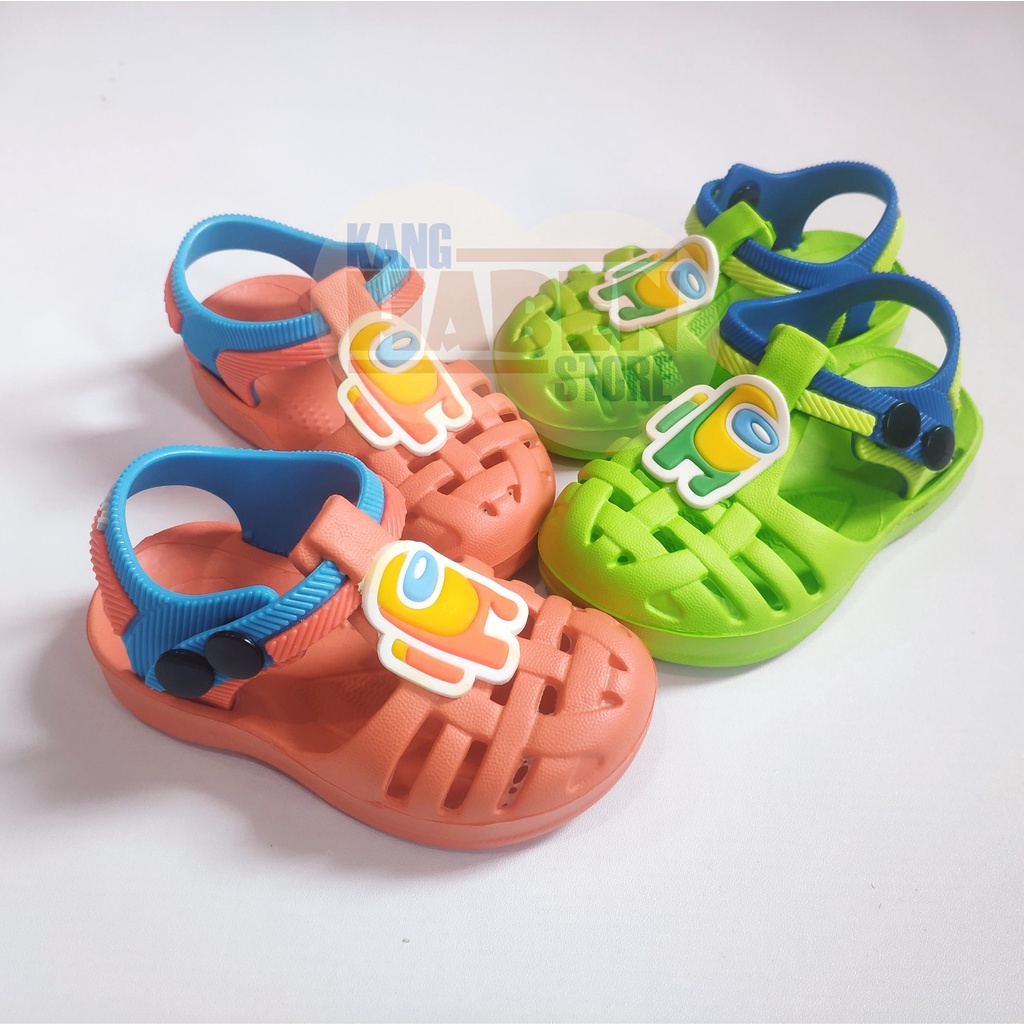 Habenkids Sandal Anak Bayi Lucu Karakter 4mong Us Cowok Cewek Sendal Ringan dan nyaman Anak 257EAA 19-24