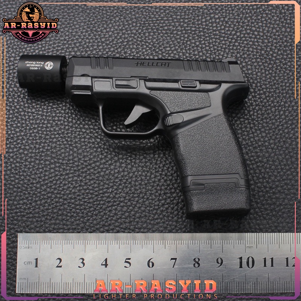 BISA COD Korek Api Pistol Hellcat 2 Api Bara Las Gas Zhong Long PS-033B-1
