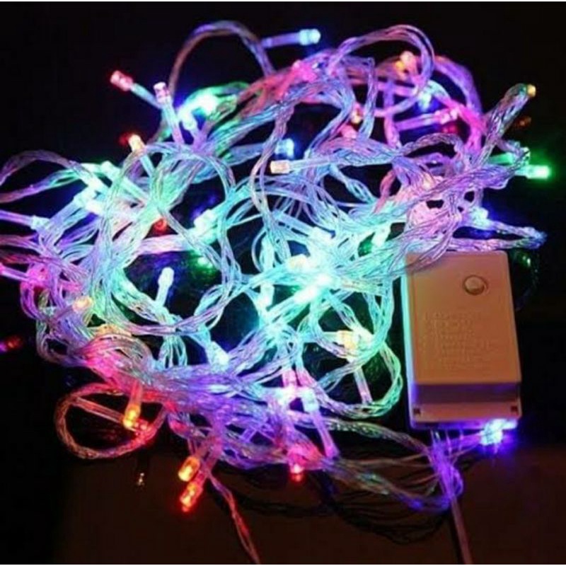 LAMPU TUMBLR 10 Meter 100 bola lampu LED.