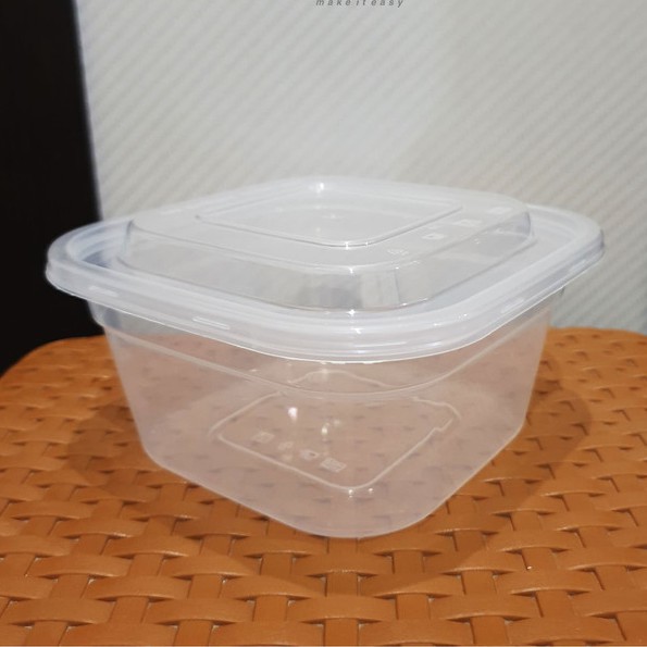 kotak makan plastik 750 ml SQ / Thinwall container 750 ml SQ / isi 25