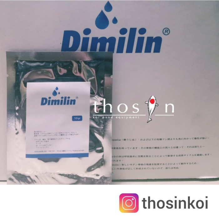 Ikan-Vitamin-Obat- Dimilin 10 Gram Obat Pembasmi Kutu Koi Koki -Obat-Vitamin-Ikan.