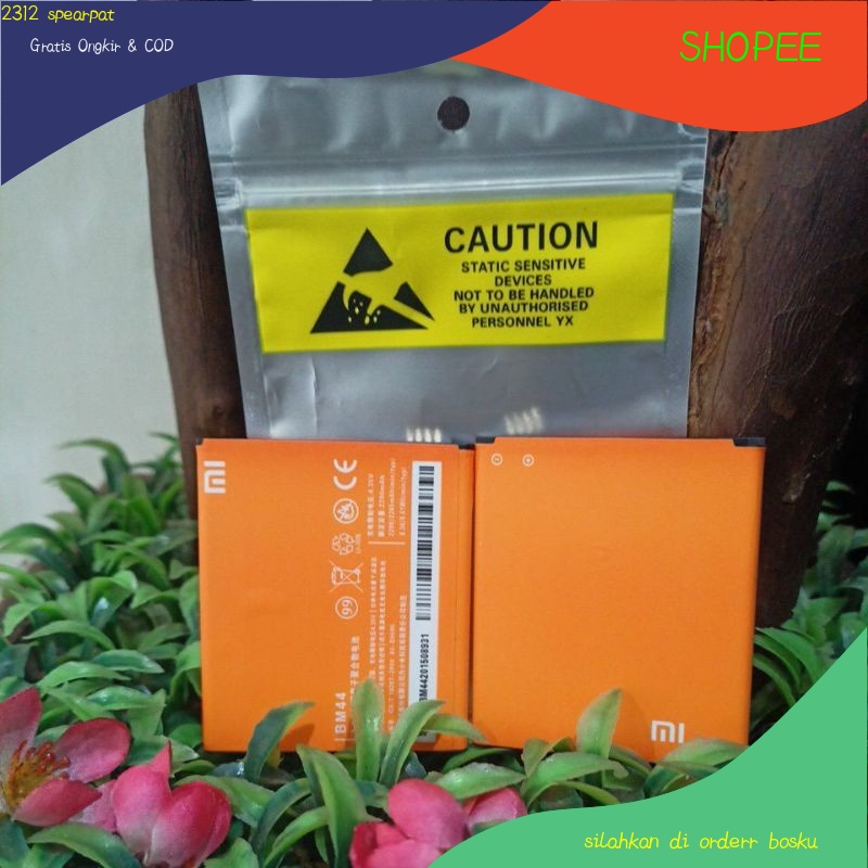 BATRE BATERAI BATERAY BATU HP XIAOMI REDMI 2/ REDMI 2S BM44 BM-44