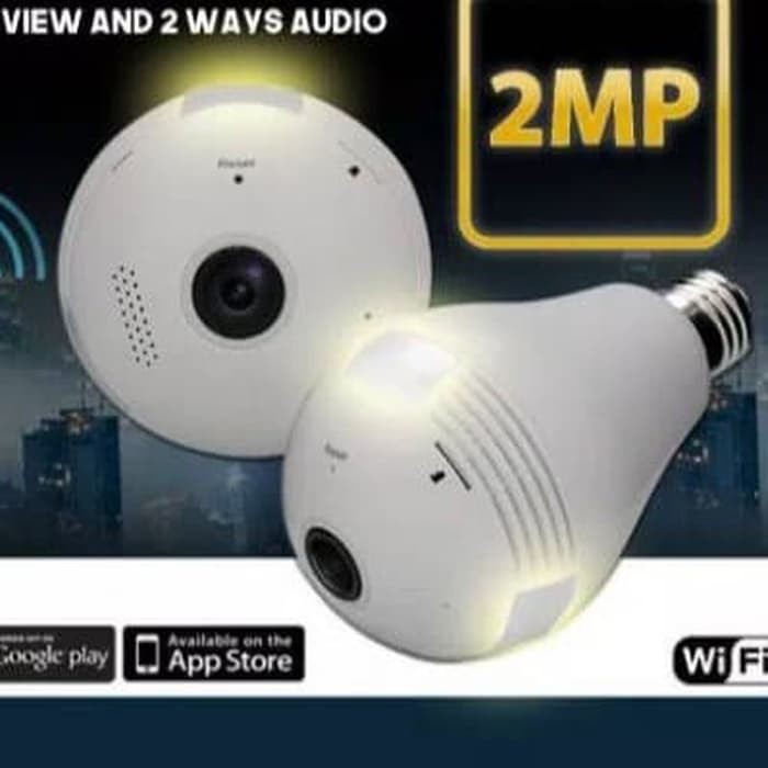 Cctv lampu bulb camera wireless vr panoramic wireless 2 mp No Blind Spot Monitoring