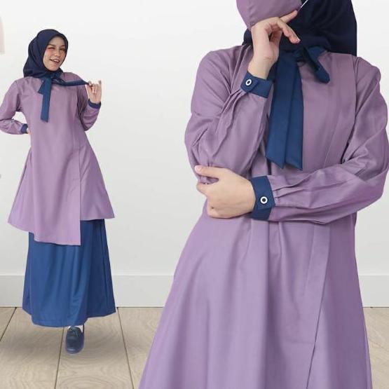Set Tunik Aulia Riyani Setelan Kerja Wanita Baju Dinas Kerja Wanita Original brand Riyani
