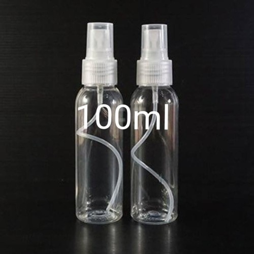 Botol Spray Sprai 100ml Botol Hand Sanitizer / Botol Minyak Wangi Clear Bening Bottle Semprotan 100 ML / Botol Obat Plastik Bahan Tebal