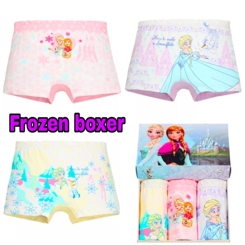 CD boxer anak PEREMPUAN super soft cotton 1 kotak isi 3 pcs premium