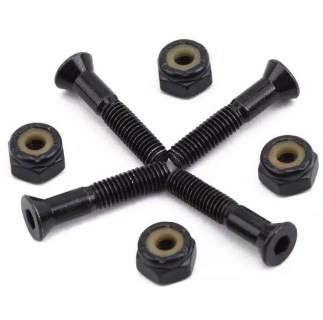 8pcs / Set Baut Sekrup Bahan Metal Untuk Skateboard