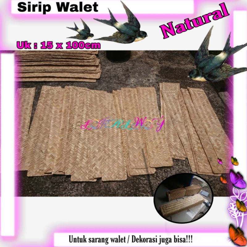 [Promo + Grosir] 15x100cm Sirip Walet Bambu atau Tempat Sarang Walet dari Bambu / Besek Sarang Walet