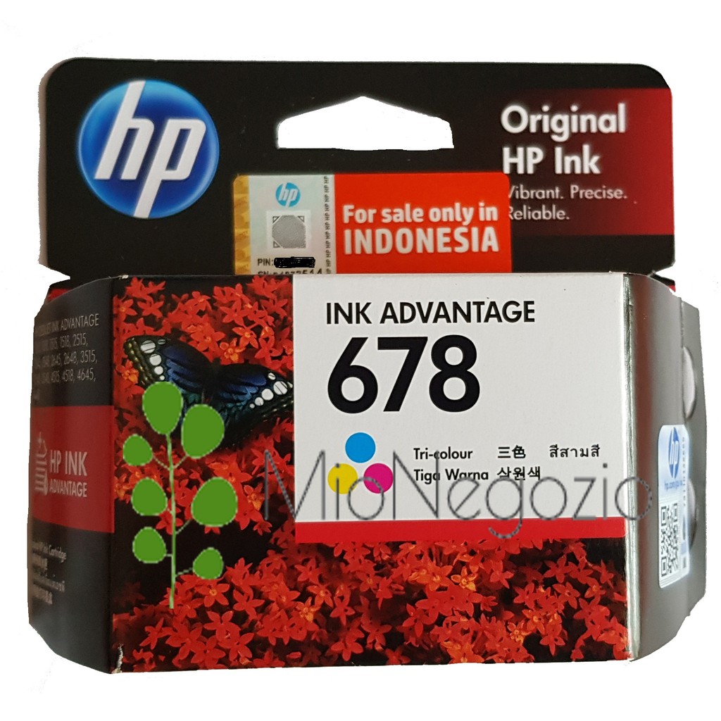 Jual HP Ink Cartridge 678 Tricolor Tiga Warna ORIGINAL Indonesia