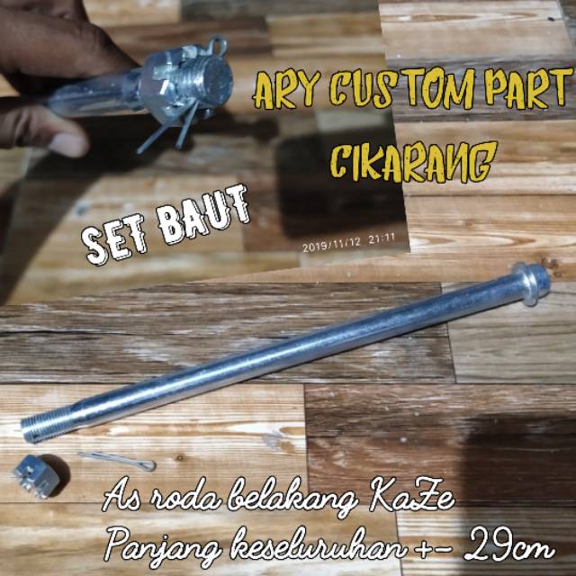 as roda belakang kaze arm kawasaki kaze megapro mono new megapro