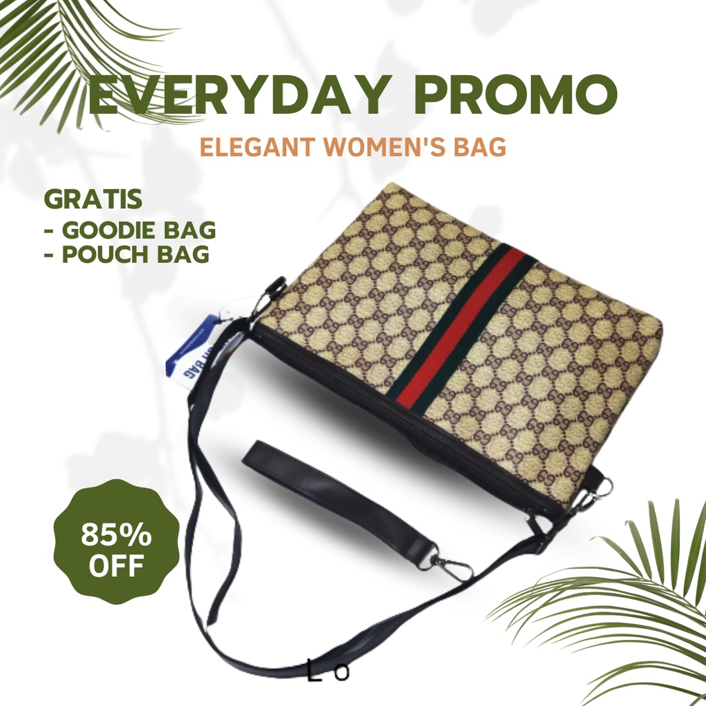 Tas selempang wanita Clutch GG - Dompet wanita GG Premium