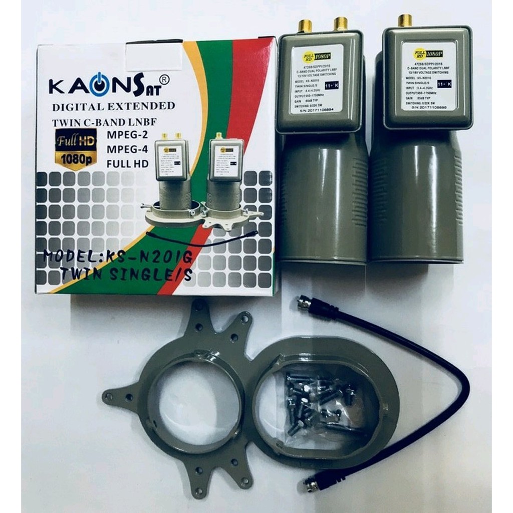 Jual LNB C BAND 2 in 1 TWIN SINGLE merk Kaonsat Murah