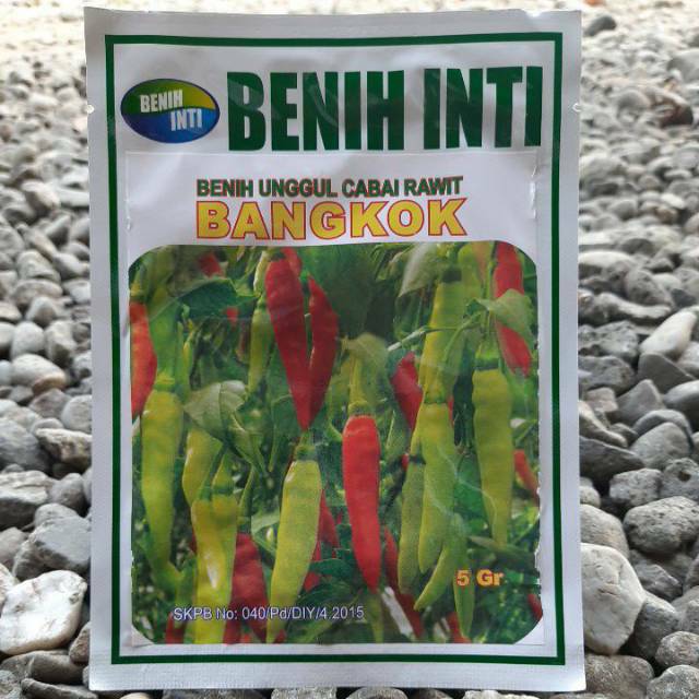 benih sayur cabe rawit putih BANGKOK isi(5gram) CAP BENIH INTI