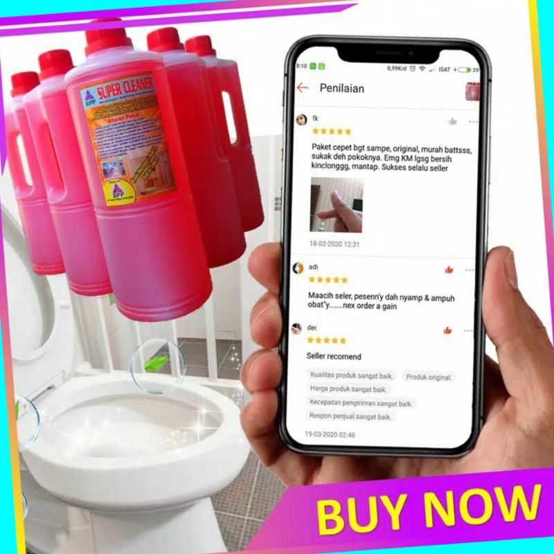 Super Cleaner Pembersih Kerak Toilet dan Kamar Mandi