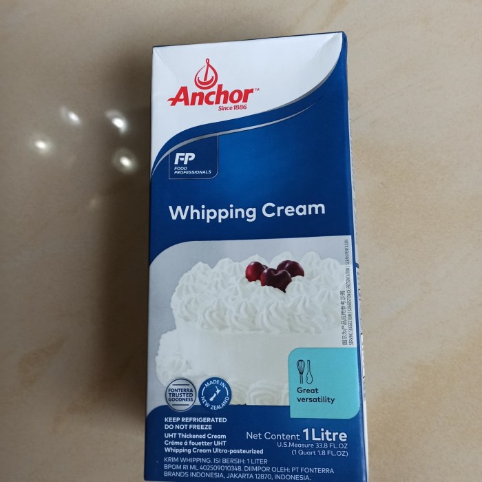 

Whipping Cream Anchor 1 Lt (Gojek/Grab)