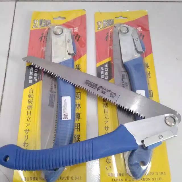 Gergaji Lipat Portabel Berkwalitas Gergaji Dahan Ranting Bonsai Alat Berkebun Folding Saw