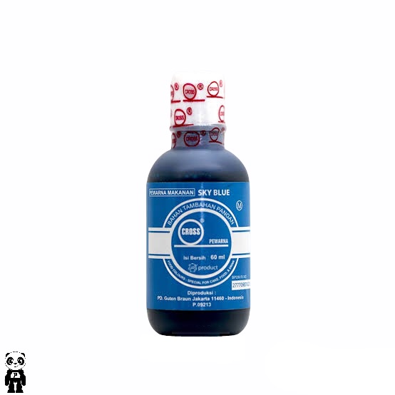 

Cross Pewarna Sky Blue 60ml Pewarna Makanan Biru Langit