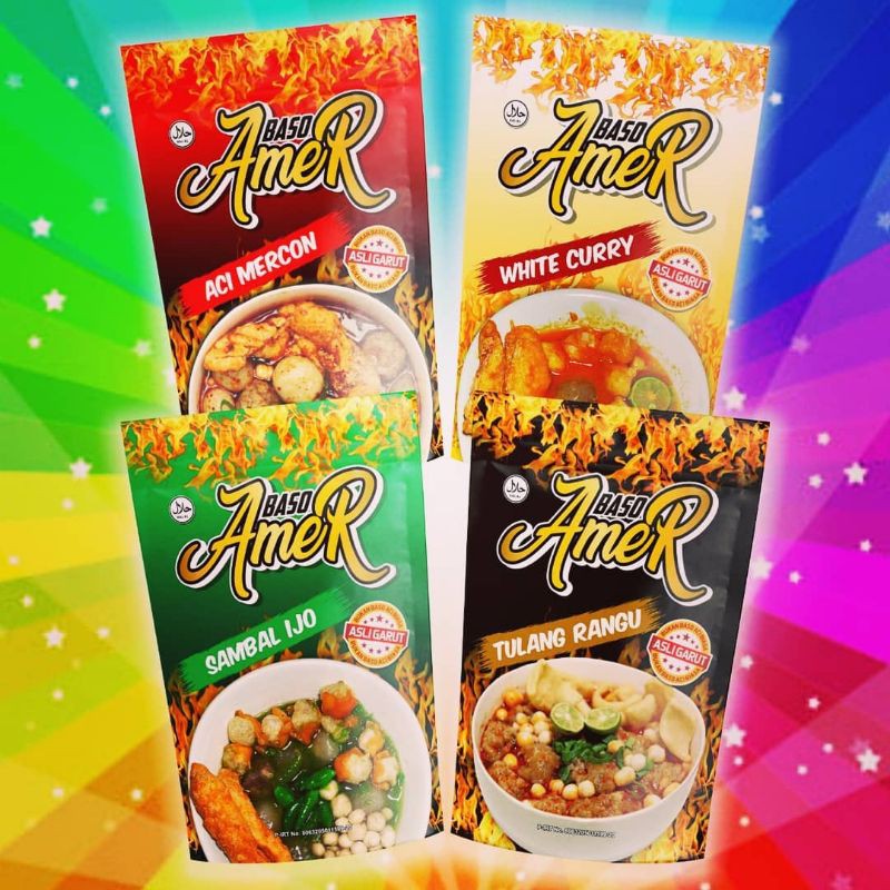 

Baso Amer satu produk dgn Baso Aci Mak Igun/ Baso Aci Instan / Baso Aci Mercon / Baso Aci Mak Igun