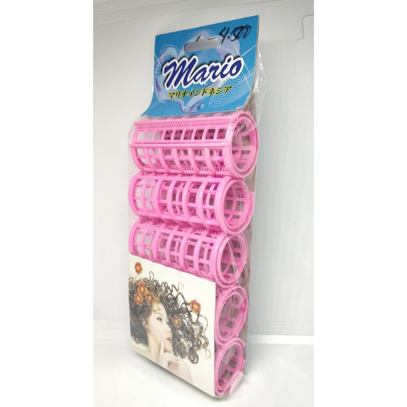 Medan Termurah (Isi 5pcs) Set Roll rambut with penutup mario import