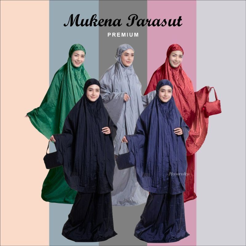 MUKENA PARASUT LOUFIE JUMBO POLOS PREMIUM ORIGINAL