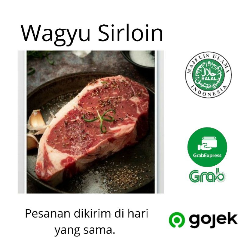Wagyu Sirloin steak isi 2 per pack/Wagyu steak/Wagyu Sirloin
