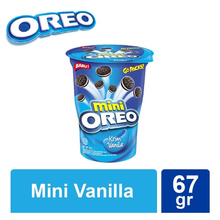 

OREO MINI BISKUIT KRIM VANILLA 67 GR