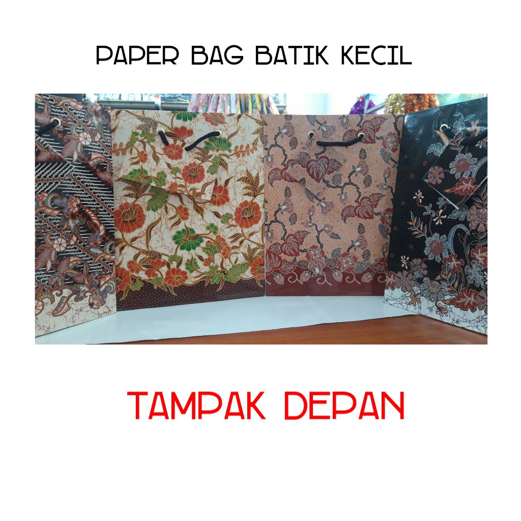 Paper Bag Tas Kertas Batik Kecil / Paperbag Batik B kiky / Tas Souvenir