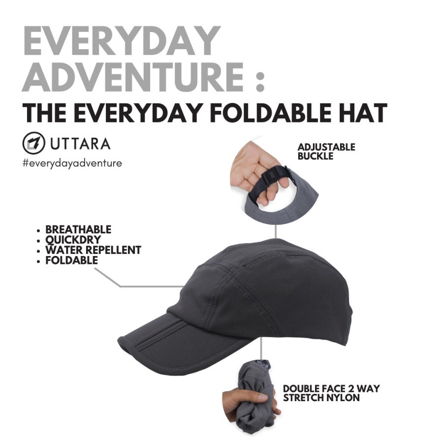 Topi Outdoor Lipat Uttara Foldable Hat