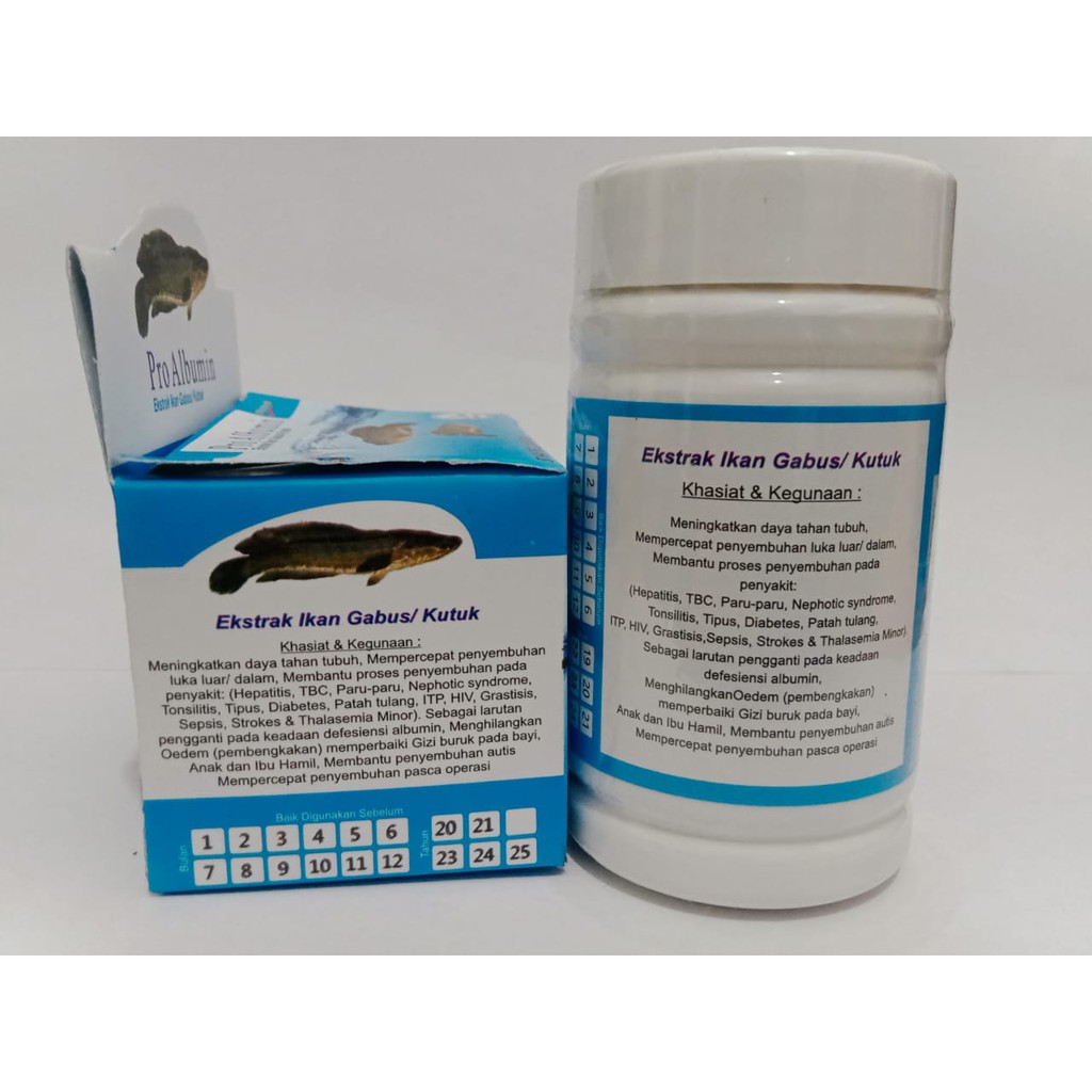 PRO ALBUMIN EKSTRAK IKAN GABUS  KUTUK KAPSUL isi 50 kapsul 100 % asli original