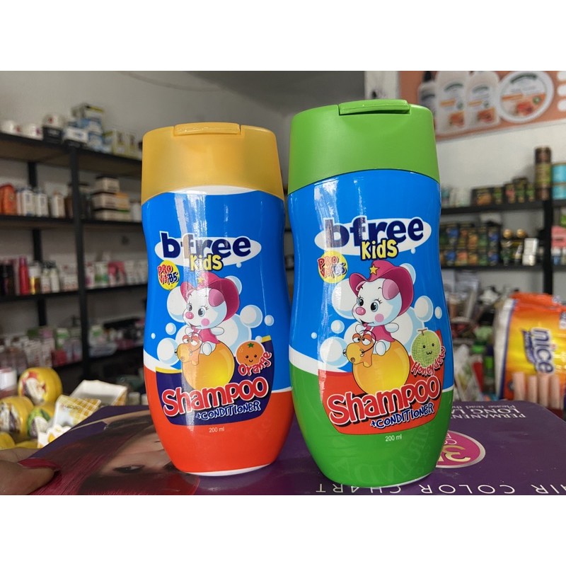 isi 200 ml -- bfree shampo -- shampo bfree kids -- shampo balita