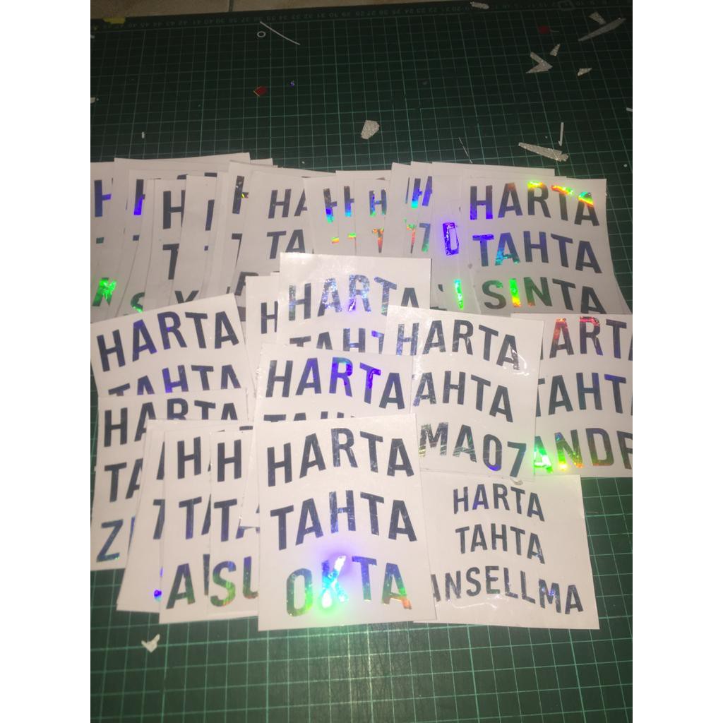 Sticker harta tahta costum hologram