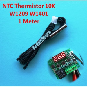 1M NTC Thermistor Temperature Sensor Kabel Waterproof Probe 10K W1209